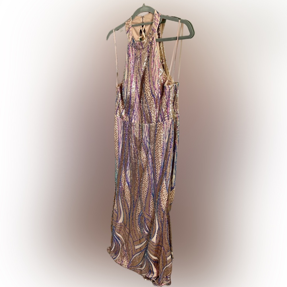 Say Yes to the Prom Sexy Sequin Gown